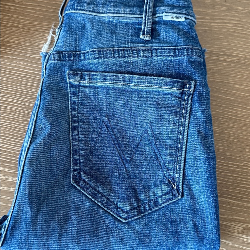 Mother Hustler Ankle Fray Jeans